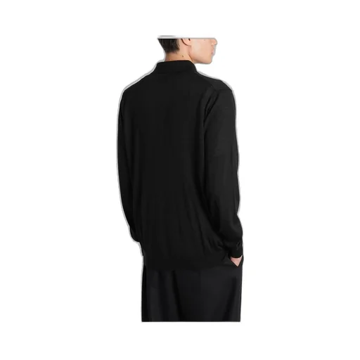 Lardini Half-Button Long Sleeved Polo Shirt