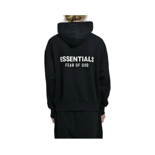 Classic Fit Fleece Hoodie / Jet Blk