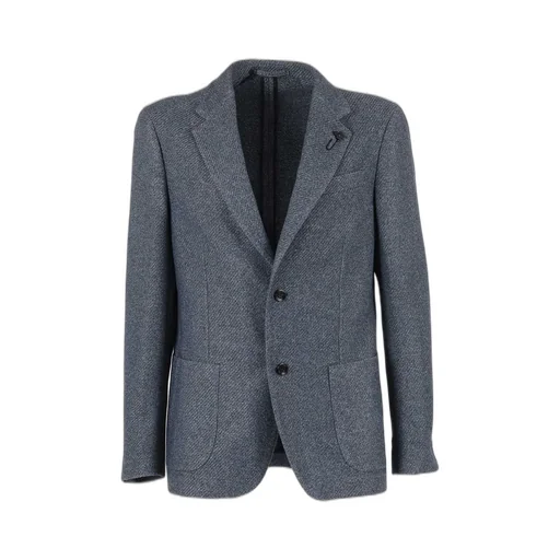 Lardini Single-Breasted V-Neck Jacket