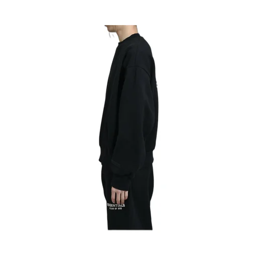 Classic Fit Fleece Crewneck / Jet Blk