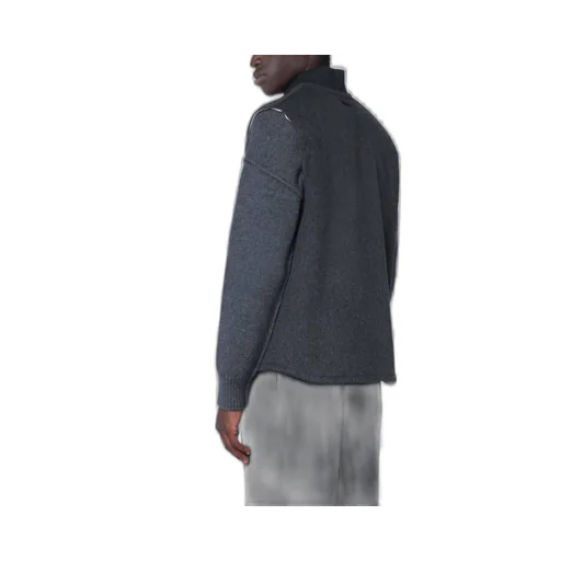 Lardini Logo Patch Zip-Up Sleeveless Vest