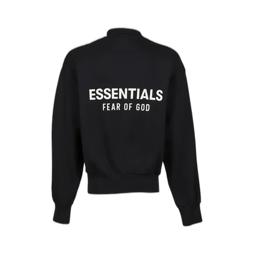 Classic Fit Fleece Crewneck / Jet Blk