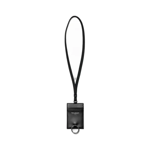 Card Holder With Keyring And Lace / Blk