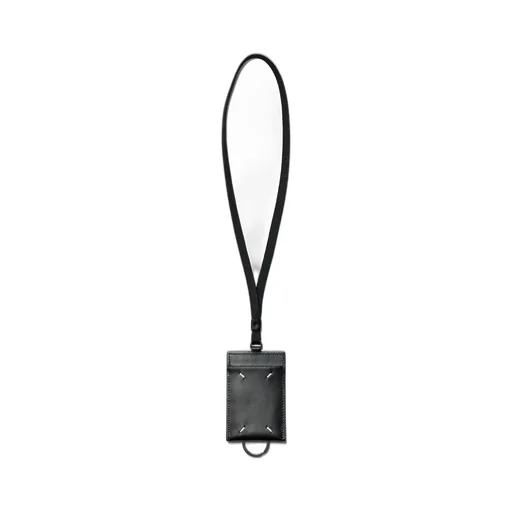 Card Holder With Keyring And Lace / Blk