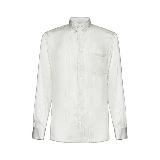 Lardini Long Sleeved Striped Buttoned Shirt