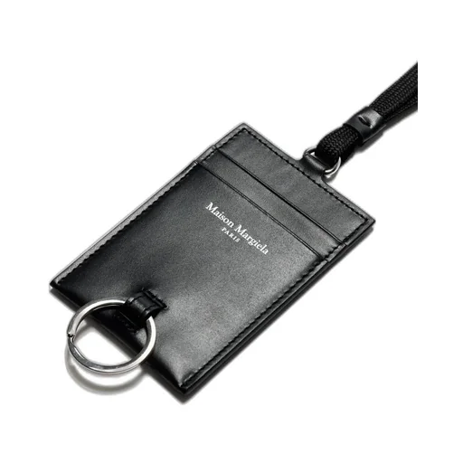 Card Holder With Keyring And Lace / Blk