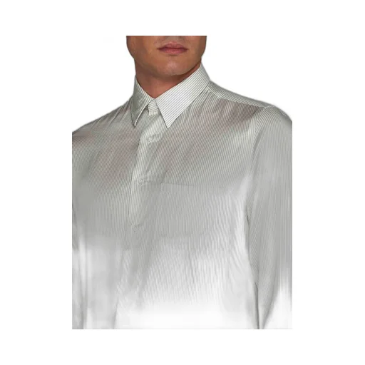 Lardini Long Sleeved Striped Buttoned Shirt