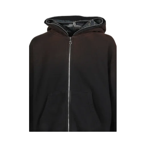 Camo Face Full Zip Hoodie / Blk