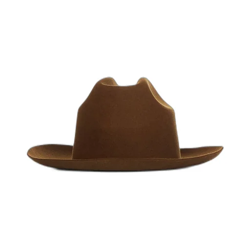 Lardini Pinched Crown Felted Fedora Hat