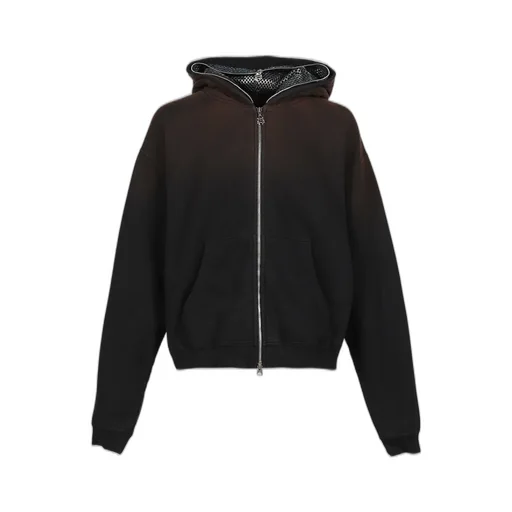 Camo Face Full Zip Hoodie / Blk