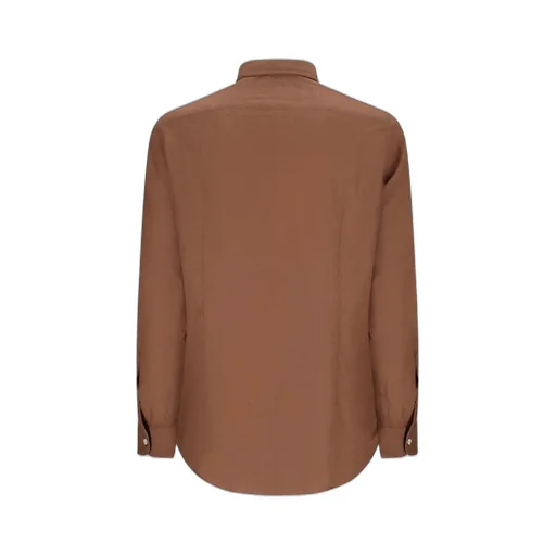 Lardini Long-Sleeved Curved Hem Shirt