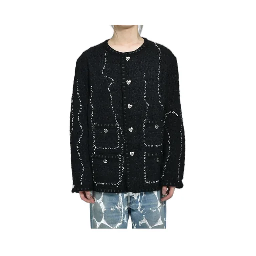 Tweed Hobo Jacket / Black