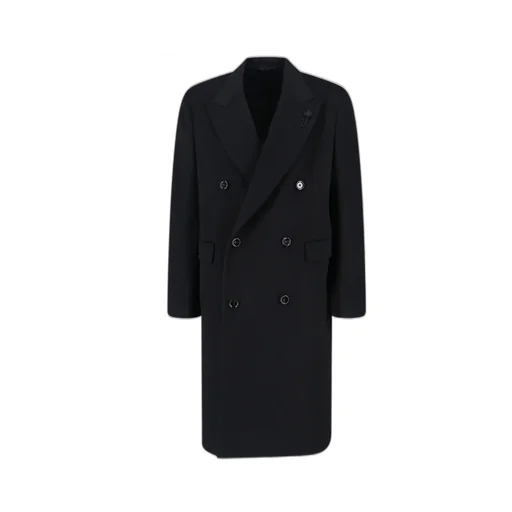 Lardini Double Breasted Flower Detailed Coat