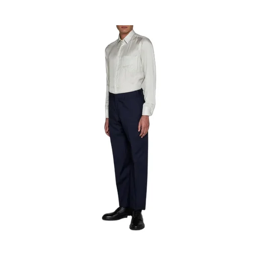 Lardini Long Sleeved Striped Buttoned Shirt