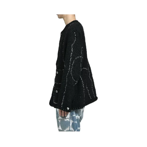 Tweed Hobo Jacket / Black