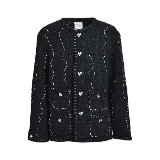 Tweed Hobo Jacket / Black