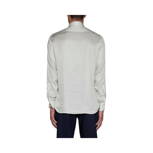 Lardini Long Sleeved Striped Buttoned Shirt