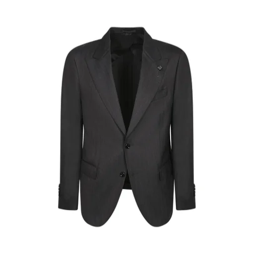 Lardini Herringbone Single Breasted Suit