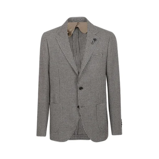 Lardini Houndstooth Regular-Fit Jacket