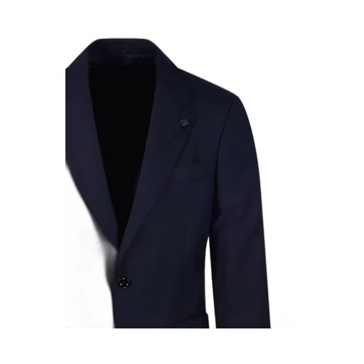Lardini Virgin Wool Single-Breasted Jacket