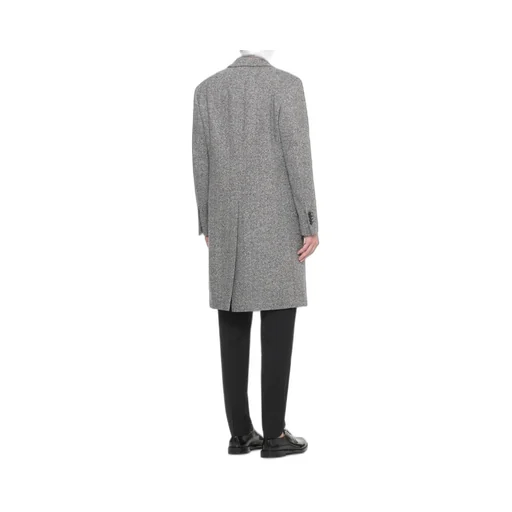 Lardini Herringbone Wool Coat