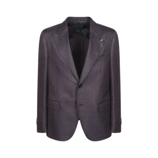 Lardini Single Breasted Flower Detailed Tailored Blazer
