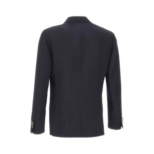 Lardini Herringbone Double-Breasted Jacket