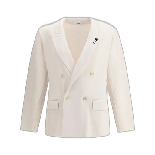 Lardini Double-Breasted Knit Jacket