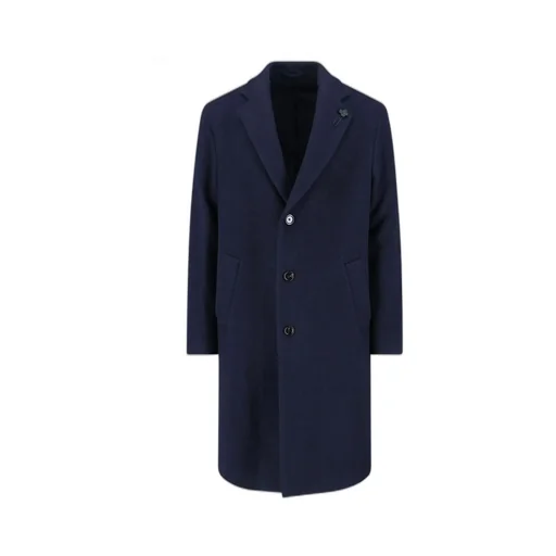 Lardini Single Breasted Flower Detailed Coat