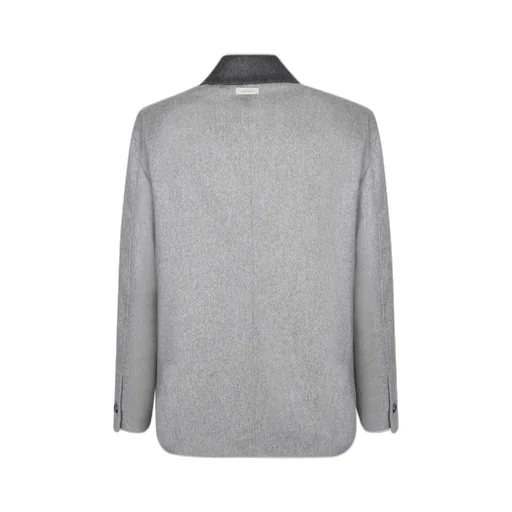Lardini Contrast Collar Long Sleeved Shirt Jacket