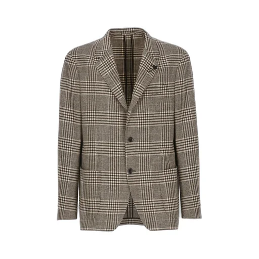 Lardini Prince Of Wales Pattern Jacket