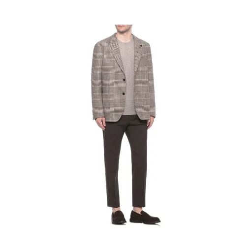 Lardini Prince Of Wales Pattern Jacket