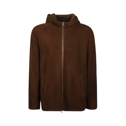 Lardini Zip-Up Hooded Jacket