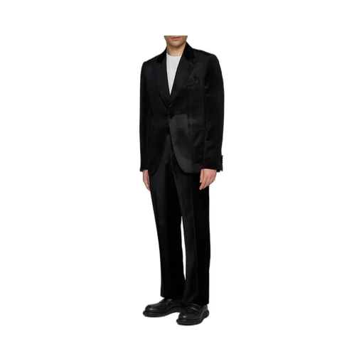 Lardini Velvet Mid-Rise Straight Leg Pants