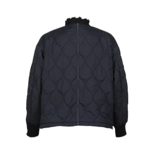 Slash Seam Tribal Camouflage Flight Jacket / Blk