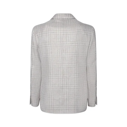 Lardini Single-Breasted Checked Blazer