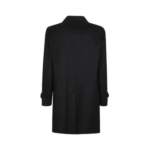 Lardini Long-Sleeved Brooch-Detailed Coat