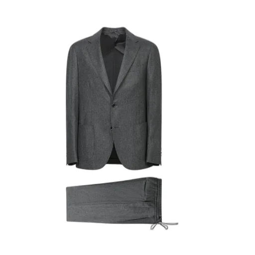Lardini Single Breasted Striped Two-Piece Suit