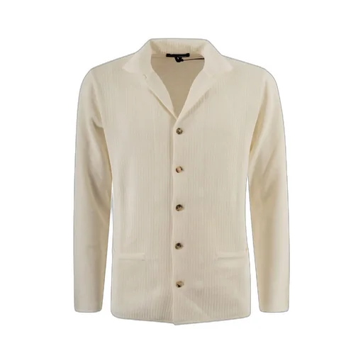 Lardini Spread-Collar V-Neck Shirt