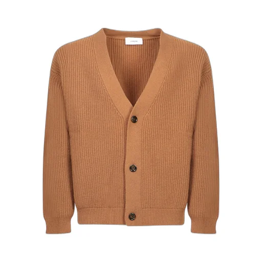 Lardini V-Neck Button-Up Cardigan