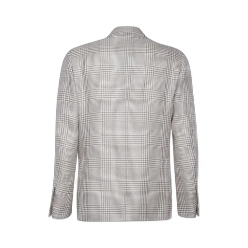 Lardini Checked Single-Breasted Tailored Blazer