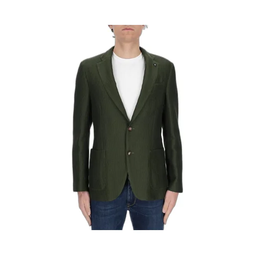 Lardini Long Sleeve Single-Breasted Blazer