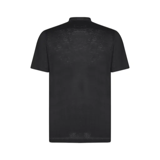 Lardini Short Sleeved Mock-Neck T-Shirt