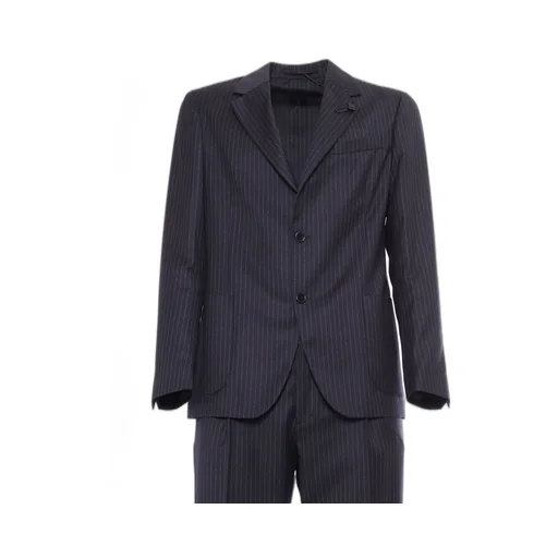 Lardini Single Breasted Striped Two-Piece Suit