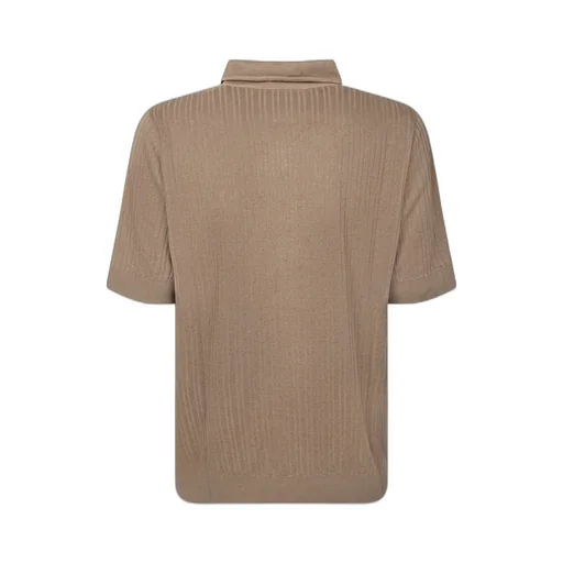Lardini Textured Knitted Polo Shirt