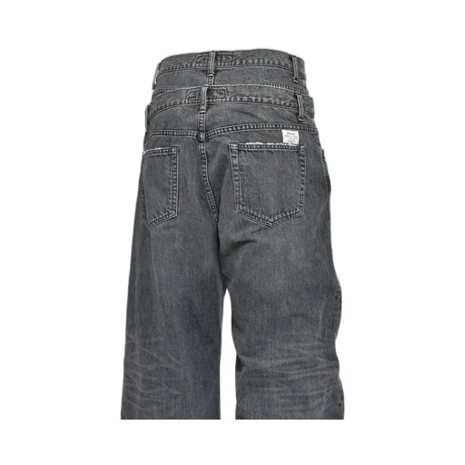 Docking Wide&Amp;Straight Denim Pants / Blk