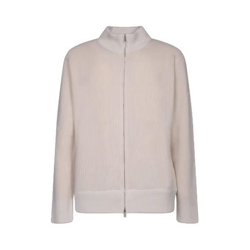 Lardini High-Neck Zipped Cardigan