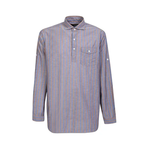 Lardini Striped Long-Sleeved Shirt