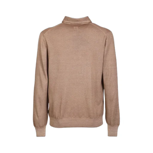 Lardini Long-Sleeved Knitted Polo Shirt
