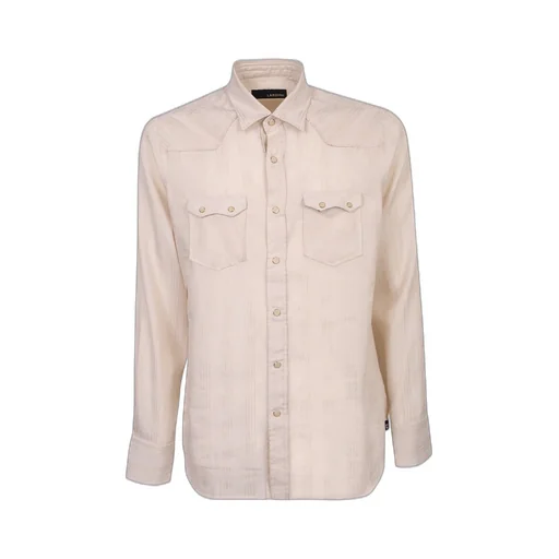 Lardini Button-Up Striped Shirt